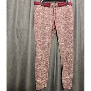 Ambiance‎ Comfy Lounge Pants Heathered Knit Joggers with Drawstring Size L